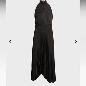 ALC YELLOW Renzo Pleated Halter Dress